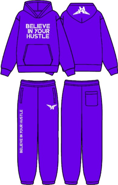 BIYH Purple Fleece SweatSuit