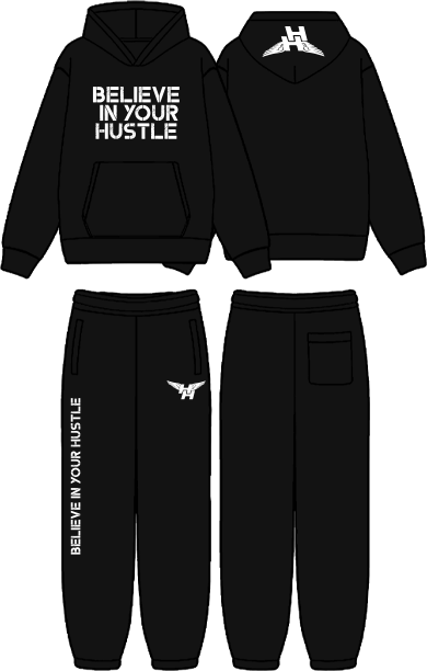 BIYH Black Fleece Sweatsuit