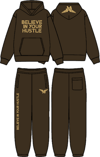 BIYH Brown Fleece Sweatsuit