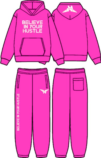 BIYH Pink Fleece SweatSuit